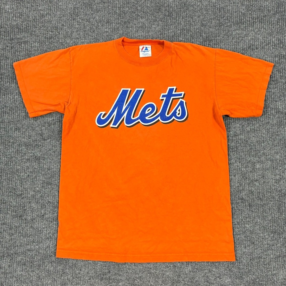 Majestic David Wright New York Mets #5 Orange Graphic T Shirt Mens Large MLB